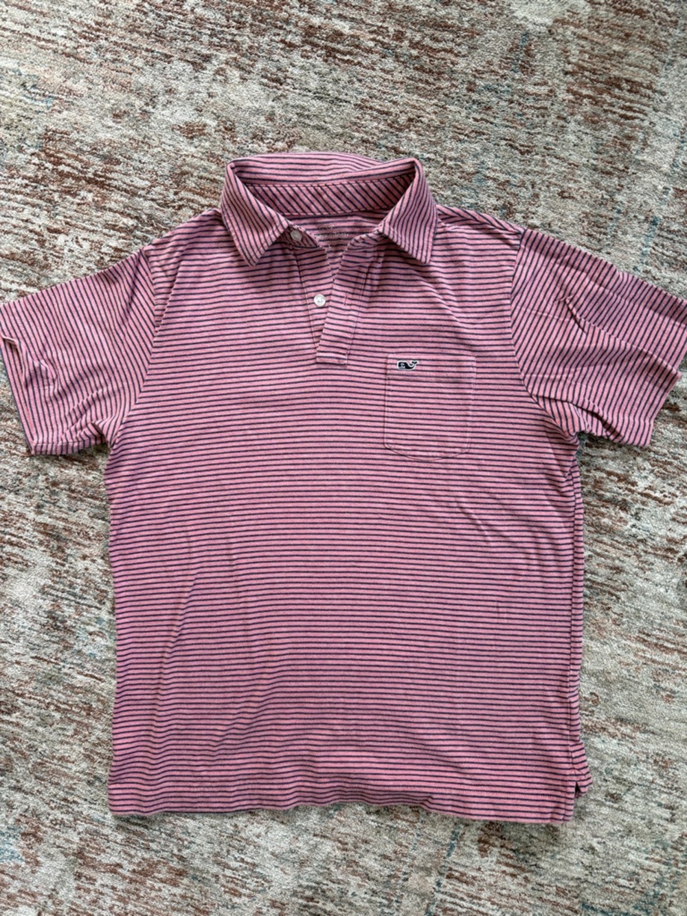 Vineyard Vines Boys Cotton Striped Polo Shirt